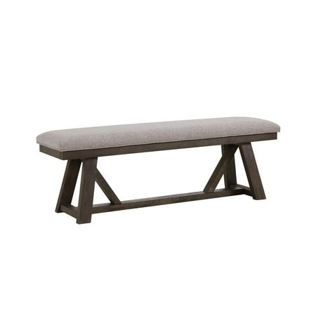 Intercon Furniture Hearst 59" Transitional Wood Backless Bench in Brown
