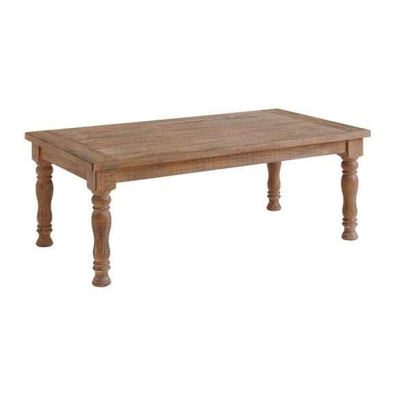 Intercon-Turned Leg Coffee Table, 52x28 in Sandwash