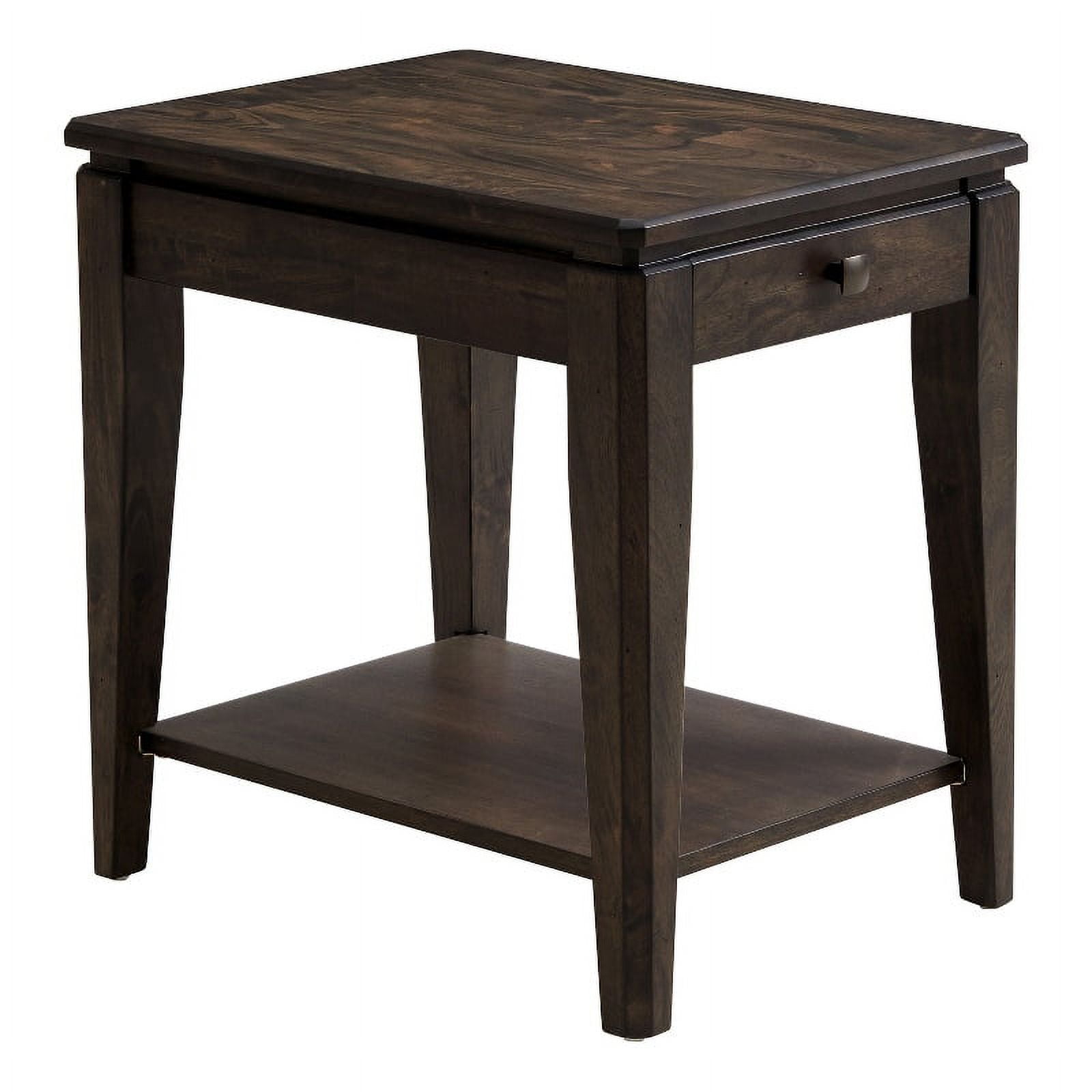 Intercon Furniture Kauai 18x24" Contemporary Wood Chairside Table in