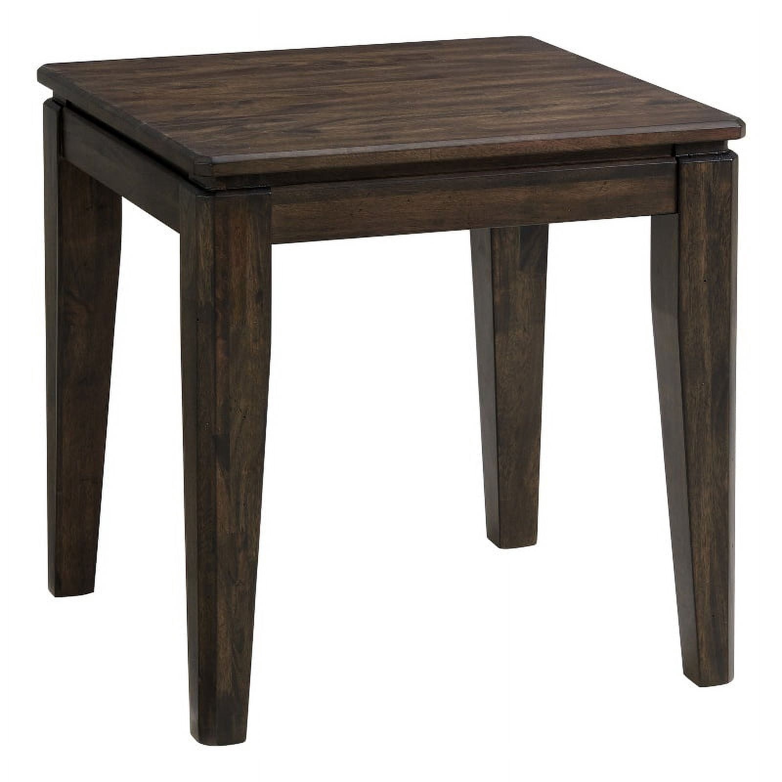 Intercon Furniture Kauai 24x24" Contemporary Wood End Table in Brown