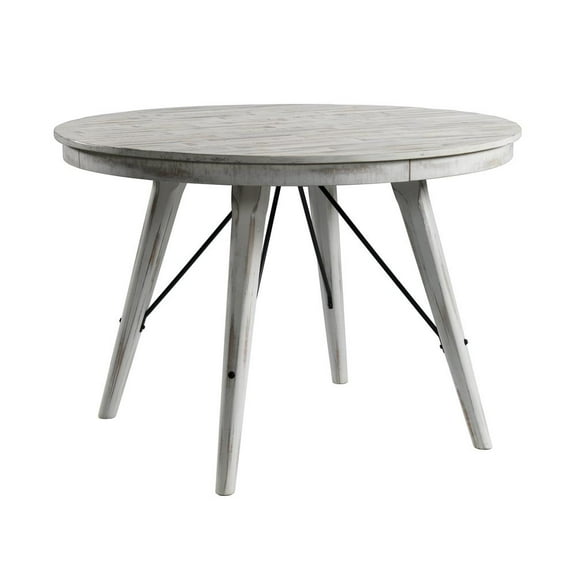 Intercon Counter Table, 52" Round in Weathered White