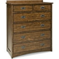 thumbnail image 1 of Intercon Furniture Oak Park 6-Drawer Chest Brown, 1 of 4