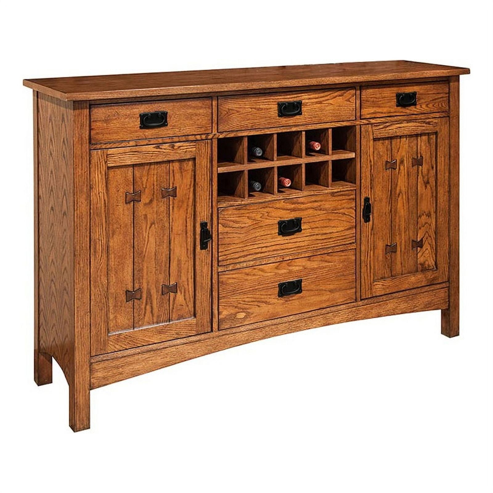 Intercon Furniture Oak Park 63x18" Traditional Wood Server in Brown