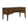 thumbnail image 1 of Intercon Furniture San Mateo Home Office 62" Wood Half Ped Exec Desk in Brown, 1 of 4