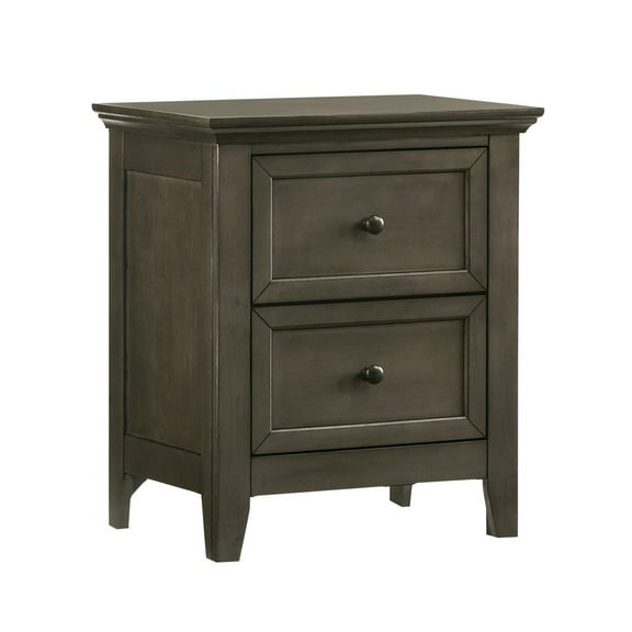 Intercon Furniture San Mateo Youth 2-Drawer Wood Nightstand in Gray