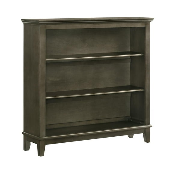 Intercon Furniture San Mateo Youth 52" Transitional Wood Bookcase in Gray