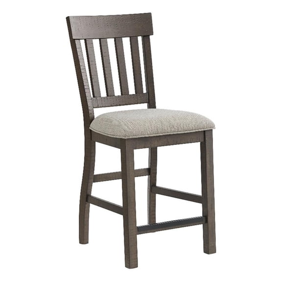 Intercon Furniture Transitions Dining Wood Barstool in Driftwood (Set of 2)