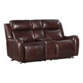 thumbnail image 1 of Intercon Furniture Wainwright Transitional Leather Loveseat in Brown, 1 of 3
