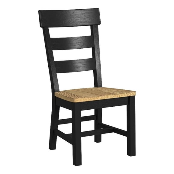 Intercon Hendricks Ladder Chair in Wheat and Raven