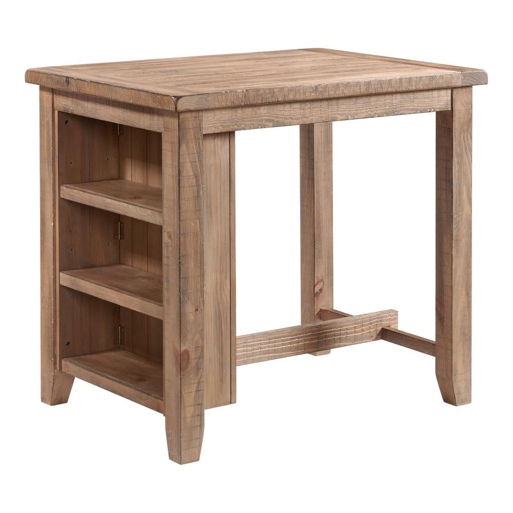 Reclaimed Wood Brown Transitional Counter Height Dining Table