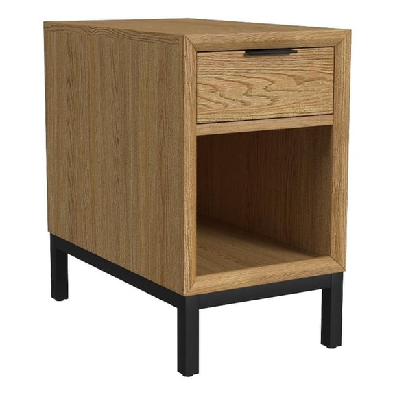 Intercon Newport Chairside Table in Natural Oak