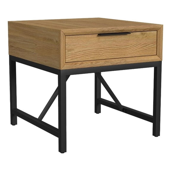 Intercon Newport End Table in Natural Oak