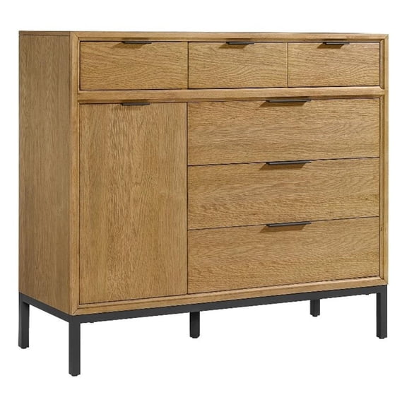 Intercon Newport Gentleman's Chest in Natural Oak