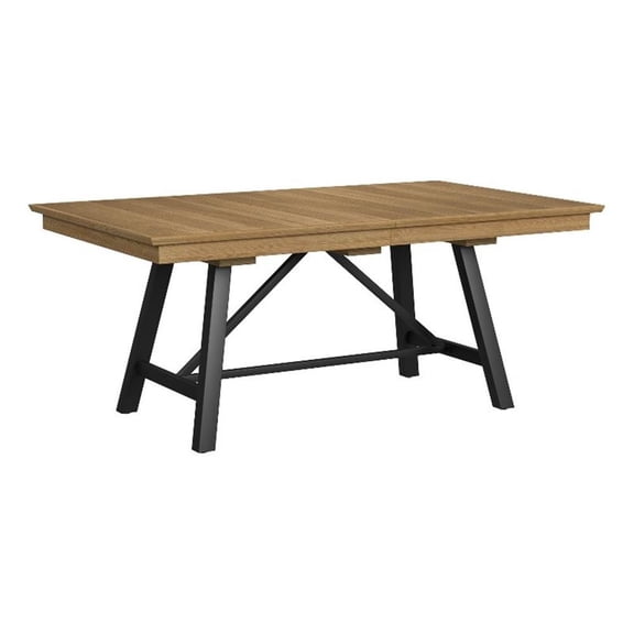 Intercon Newport Trestle Table in Natural Oak