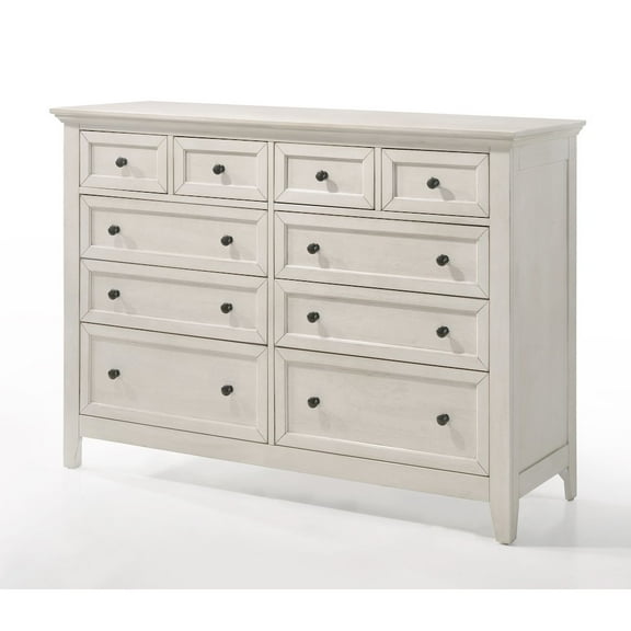 Intercon San Mateo 10-Drawer Dresser, Rustic White