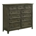 thumbnail image 1 of Intercon San Mateo 11-Drawer Gentlemen's Chest, Gray, 1 of 4