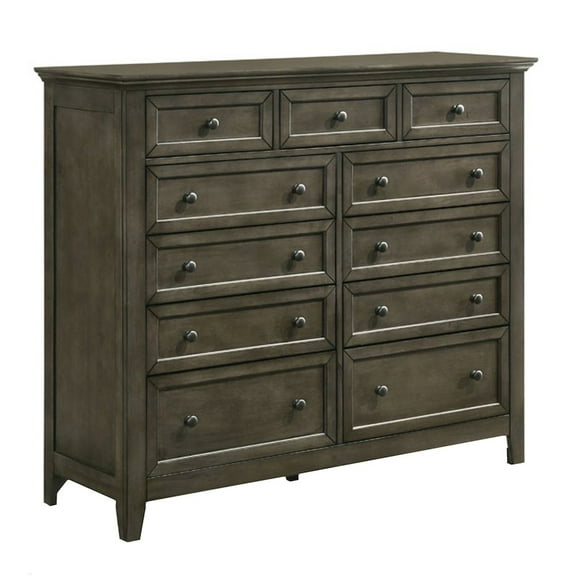 Intercon Furniture San Mateo 11-Drawer Gentlemen's Chest Gray