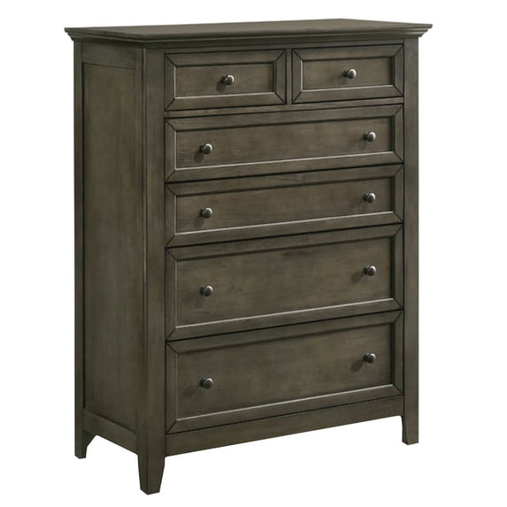 Intercon Furniture San Mateo 6-Drawer Standard Chest Gray