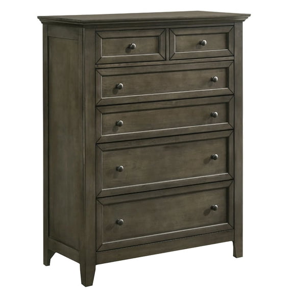 Intercon Furniture San Mateo 6-Drawer Standard Chest Gray