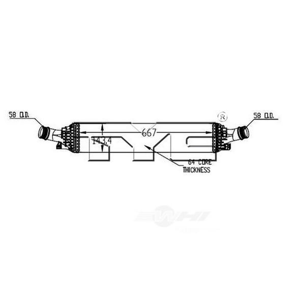 Intercooler Fits 2016 Audi A6