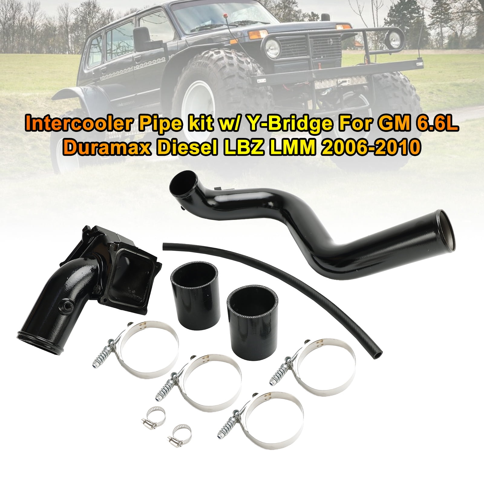 Intercooler Pipe kit w/ YBridge For GM 6.6L Duramax Diesel LBZ LMM 20062010