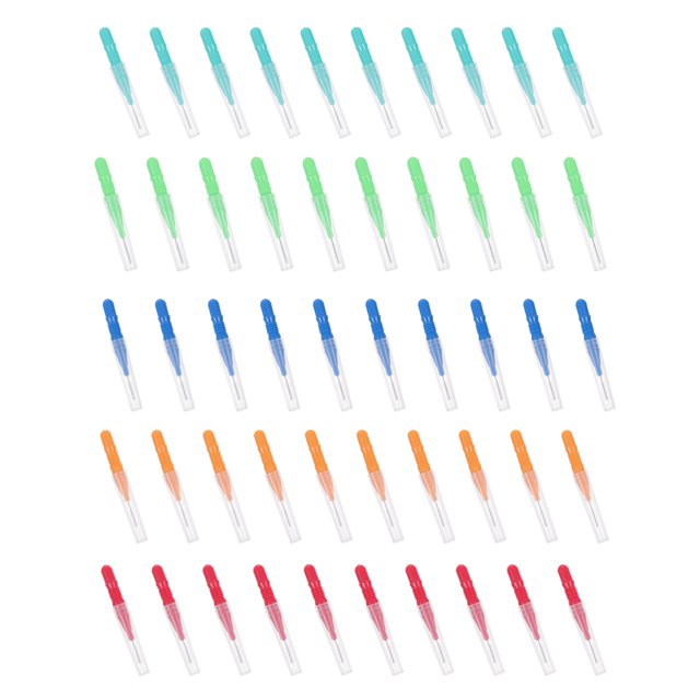 Interdental Brush 75pcs Interdental Brushes Teeth Cleaners Floss Interdental Brushes Orthodontic
