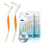 Reusable Interdental Brushes with Protective Caps, Soft Bristled Dental Picks for Adults & Teens, Between Teeth Cleaner for Braces, Implants & Daily Oral Care