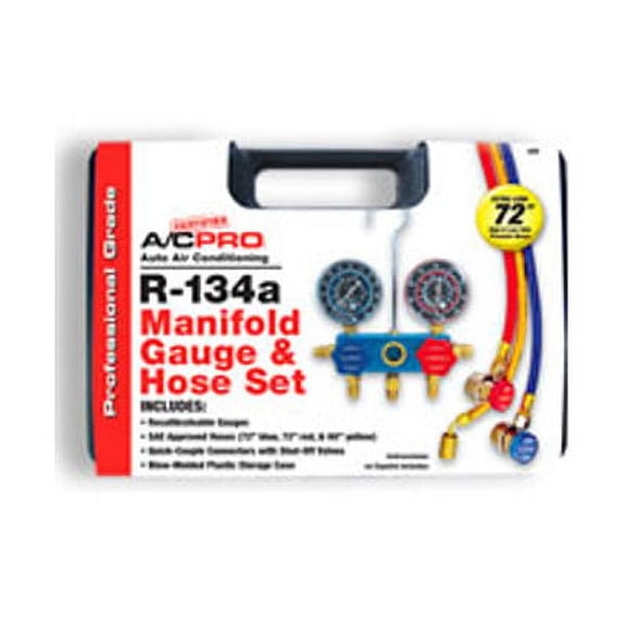 Interdynamics 429 Professional Manifold Gauge & Hose4 Set W/Case