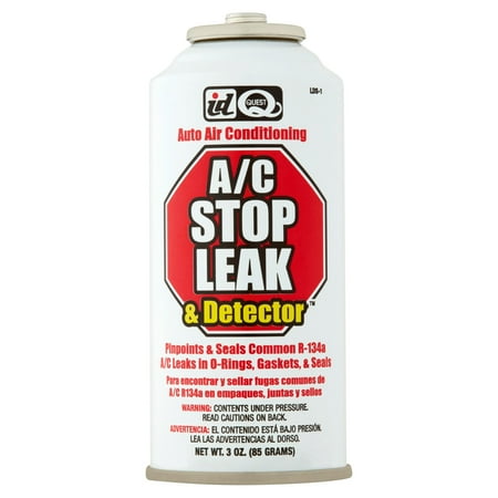 Interdynamics A/C Stop Leak & Detector, 3 oz., Automotive Heating & Air Conditioning Repair Tools