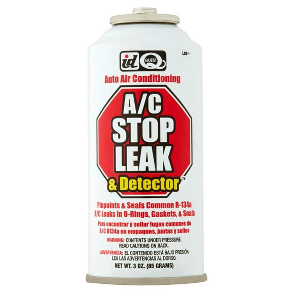 Interdynamics A/C Stop Leak & Detector, 3 oz., Automotive Heating & Air Conditioning Repair Tools