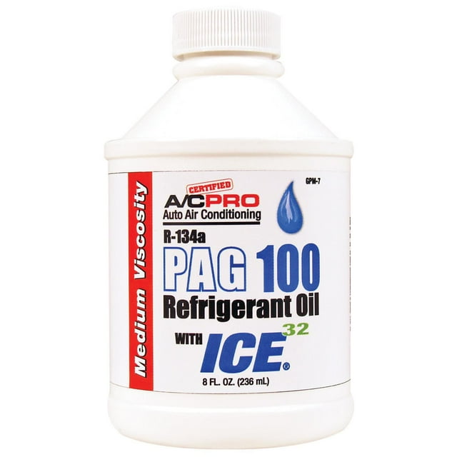 Interdynamics PAG 100 Refrigerant Oil with ICE, 8 oz bottle, sold by each