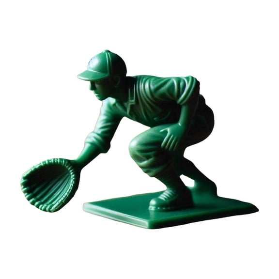 Interesting Baseball Soldier Figurines, Green Mini Baseball Toy Soldiers for Home Office Desk Decor, Unique Gift for Baseball Fans and Enthusiasts