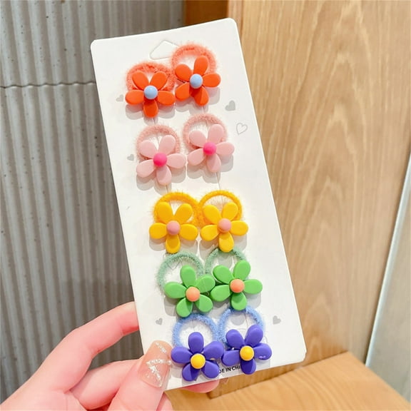 Interesting Cartoon Girl Hair Rope Accessories for Children Soft Baby Head Tie Bands