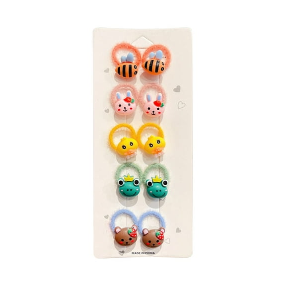 Interesting Cartoon Girl Hair Rope Accessories for Children Soft Baby Head Tie Bands