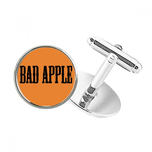Interesting Catchword Bad Guys Round Button Cuff Clip Stud Cufflinks