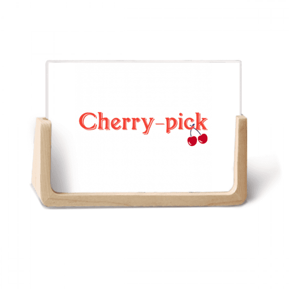 Interesting Catchword Cherry Pick Photo Wooden Photo Frame Tabletop Display