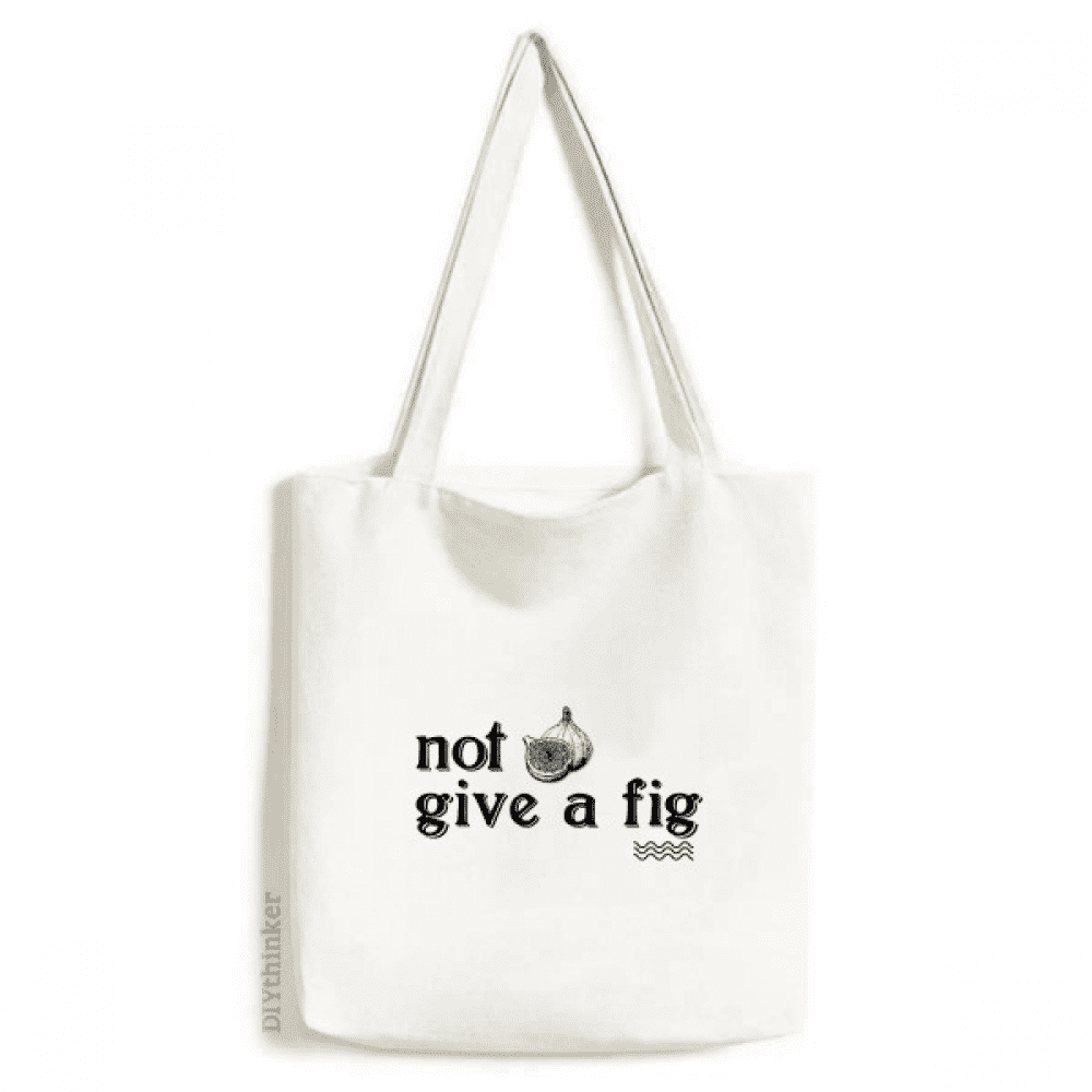 Interesting Catchword Fig Tote Canvas Bag Shopping Satchel Casual