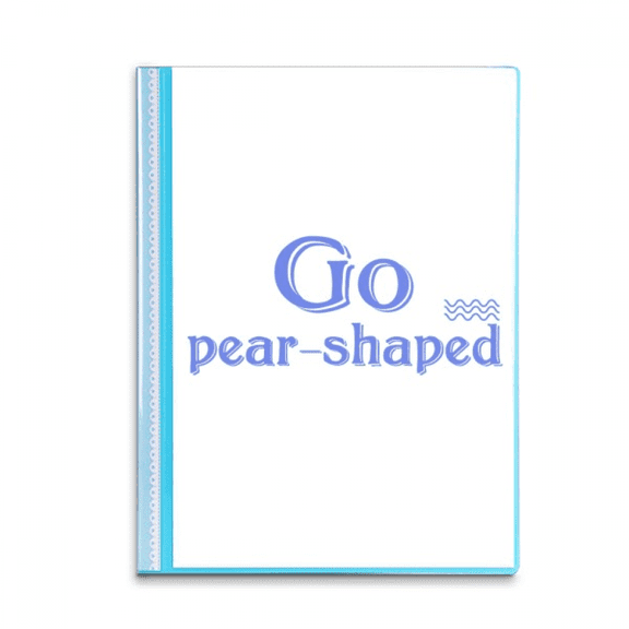 Interesting Catchword Pear Shaped Book Sheet Protectors Portfolio Binder Folder