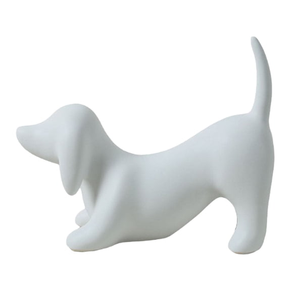 Interesting Dachshund Statue Premium Ceramics Handcrafts Decoration For Coffee Table Or Entryway Display