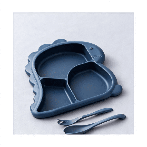 Interesting Dinosaur Themed Dinnerware Set for Kids - Exquisite Tableware Plates and Practical Trays for Childrens Dining