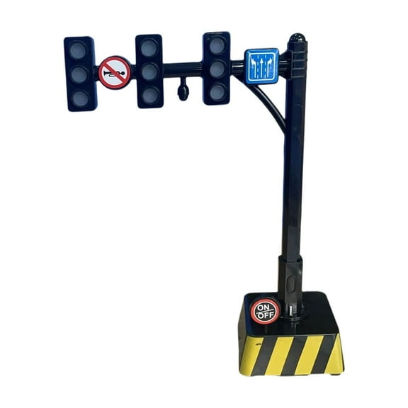 Interesting Figurines,Traffic Light with Interactive Sound Light Realistic Signal Model for Early Education Role Play and Dollhouse Decor Enhances Learning Atmosphere