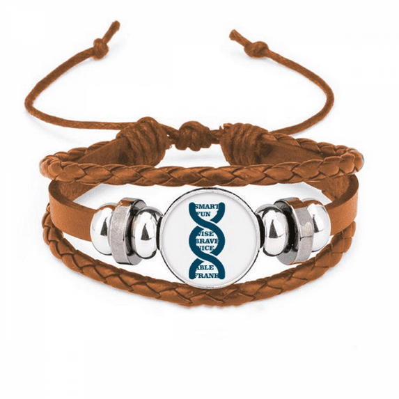 Interesting Quality Fun Genes Bracelet Wristband Leather Jewelry Ornament