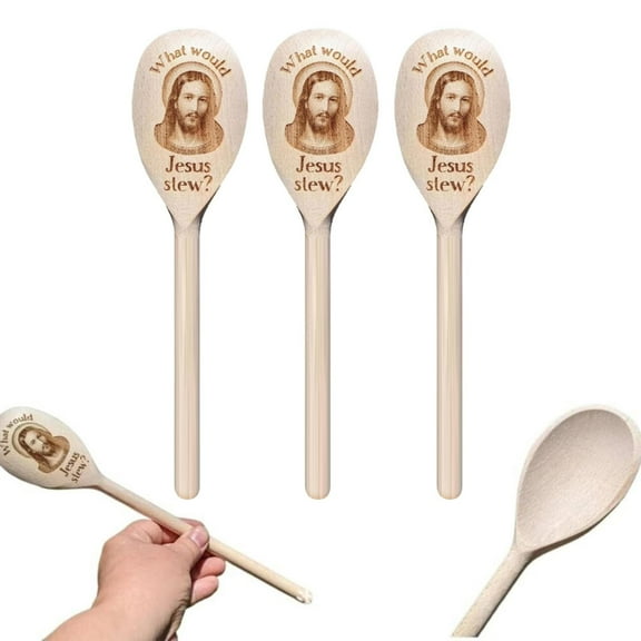 Interesting Wooden Spoon What Would Stew? Novelty Funny Wooden Spoon Crafts Novelty Long Handle Wooden Spoon Comically Large Spoon 12 Inch Large Cooking Mixing Oval Spoons