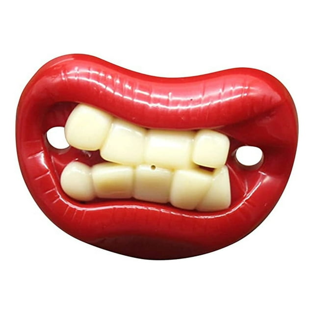 Interesting and Funny Ultra-Light Silicone Pacifier, Symmetrical One-Piece Design, BPA-Free Silicone Binkies