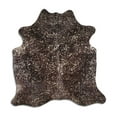 thumbnail image 1 of Interests cowhide rugs for sale GOLD METALLIC ON BLACK rug, 1 of 1