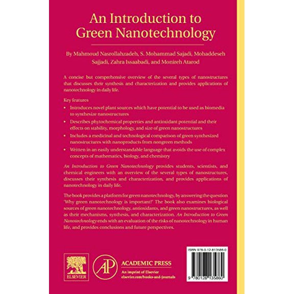 Pre-Owned Interface Science and Technology An Introduction to Green Nanotechnology, Book 28, (Paperback)