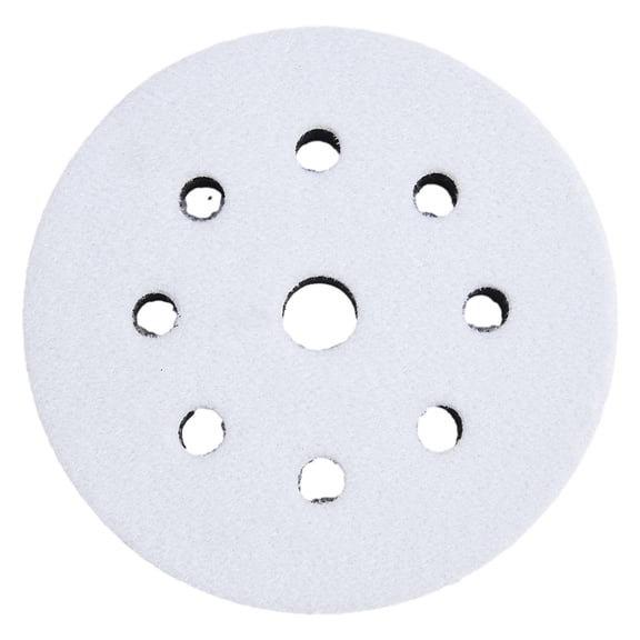 Interface Soft Pad for 5 Inch 9 Hole Orbital Sander, 125mm and Sanding Disc Backing Pad with Dust Extraction Holes to Reduce Vibration and Improve on Wood Metal for Surfaces
