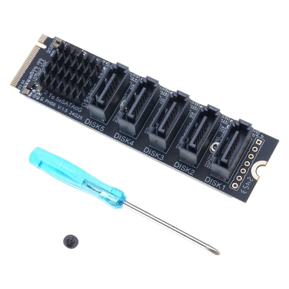 Interfaces To 5Port Expansion Adapter Card Multiple Connectors Large Capacity Storage Easy Installation