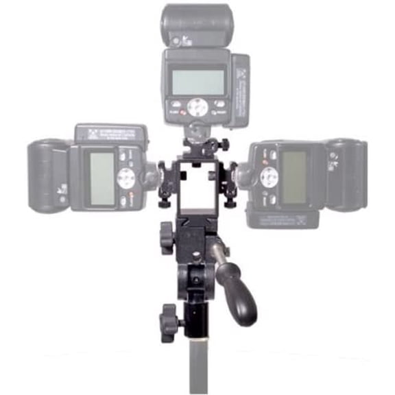 Interfit INT337 Strobies Triple Flash Bracket with Bracket and Handle