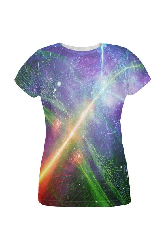 Intergalactic Rave Festival All Over Womens T Shirt Multi LG